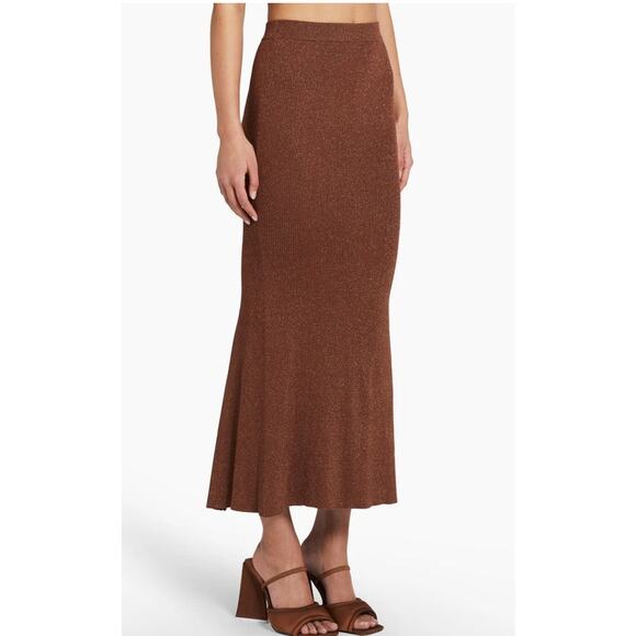 Amanda Uprichard - Vanita Knit Maxi Skirt in Brown - Picture 5 of 5